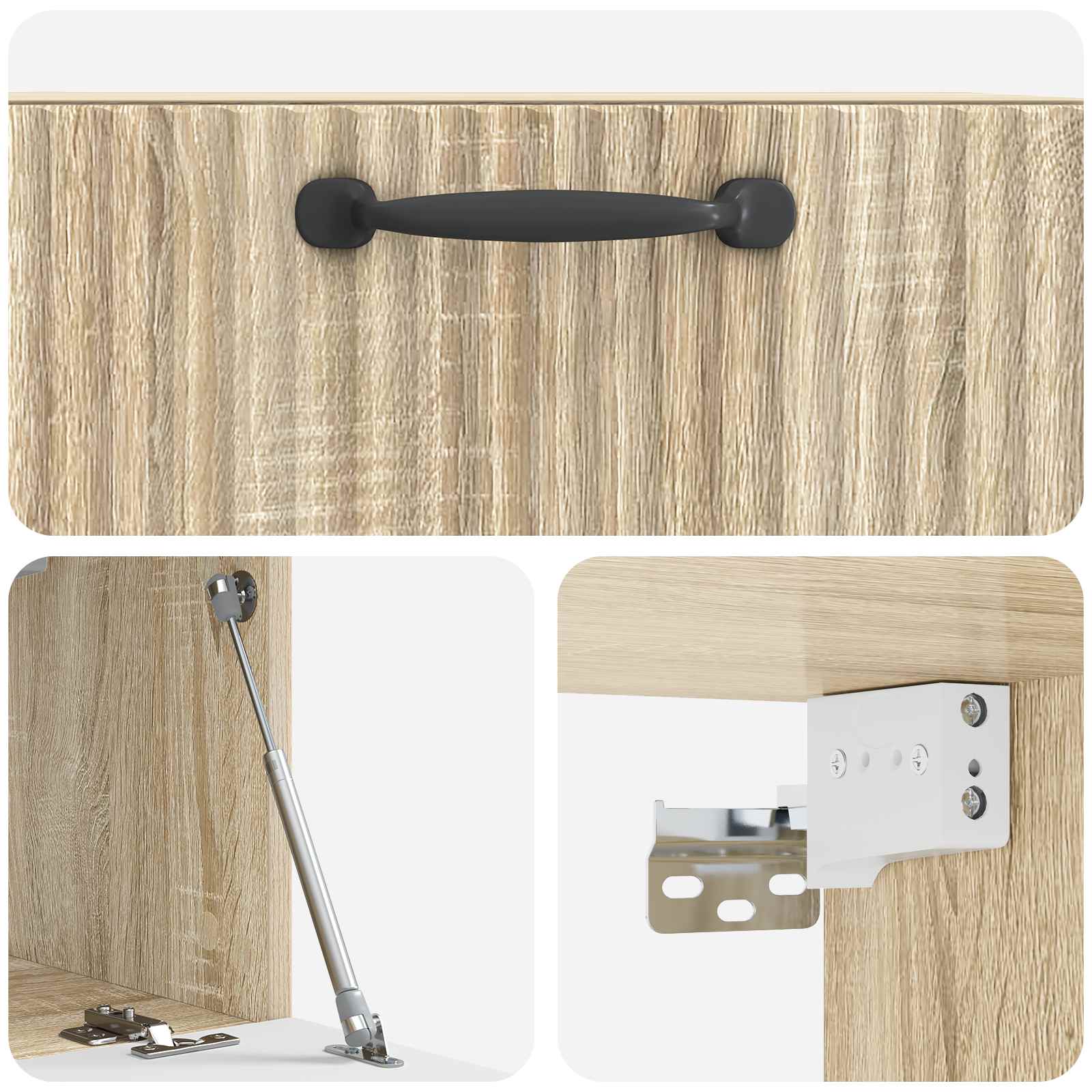 Mobile Porta TV da Muro Rovere Sonoma 59,5 x 31 x 30 cm | homemem39