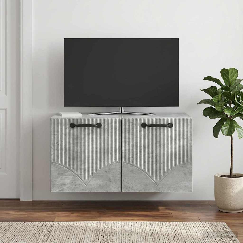 Mobile Porta TV da Muro Grigio Cemento 59,5 x 31 x 30 cm