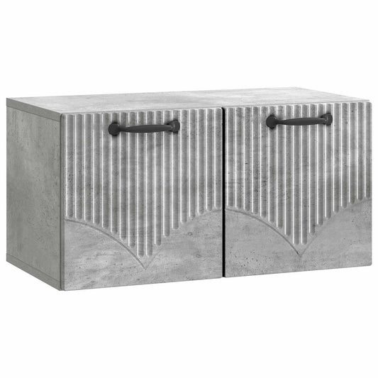 Mobile Porta TV da Muro Grigio Cemento 59,5 x 31 x 30 cm
