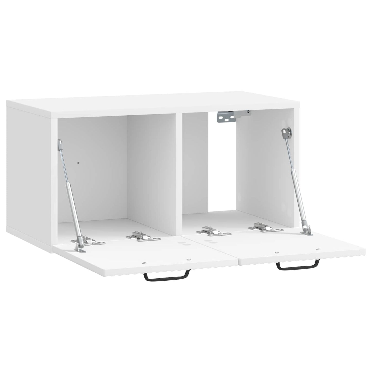 Mobile Porta TV da Muro Bianco Lucido 59,5 x 31 x 30 cm | homemem39
