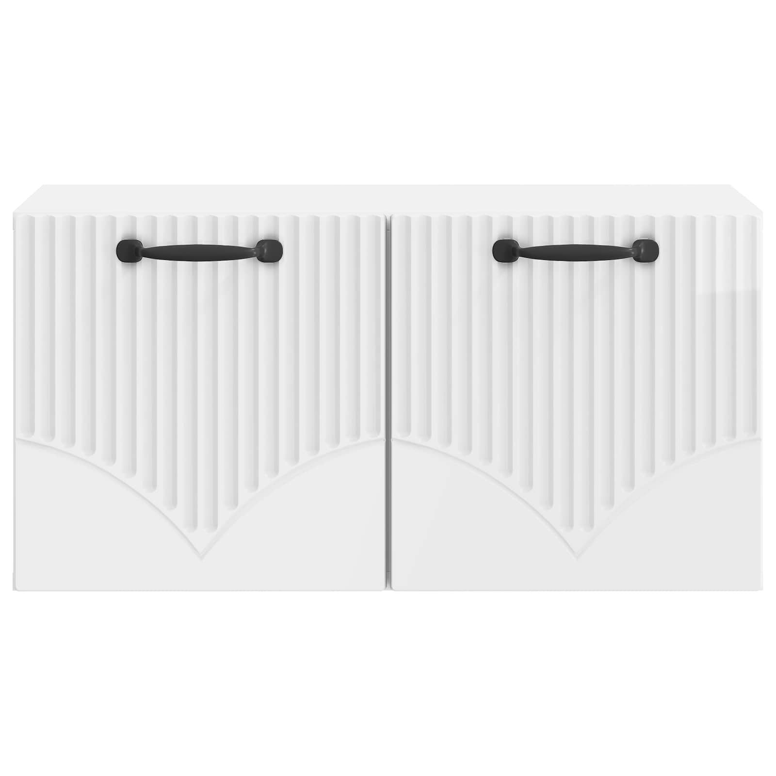 Mobile Porta TV da Muro Bianco Lucido 59,5 x 31 x 30 cm | homemem39