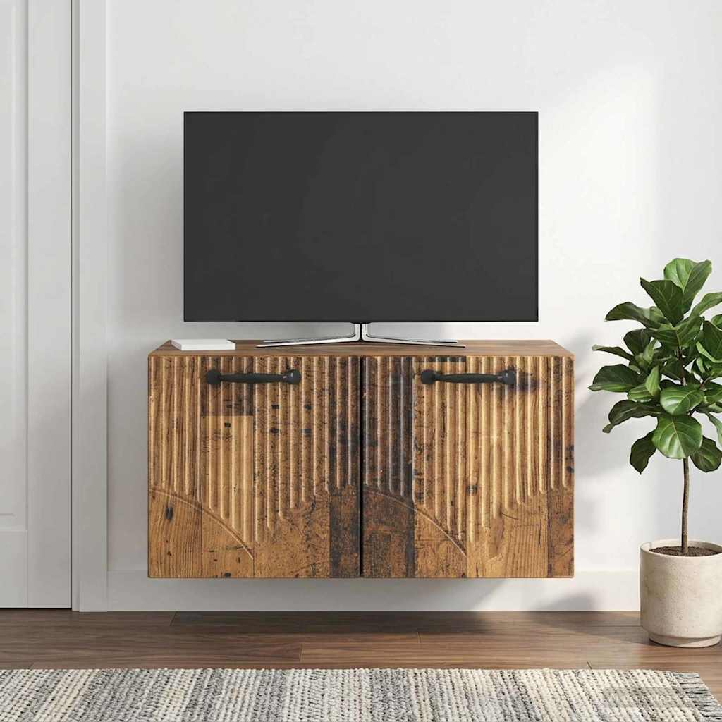 Mobile Porta TV da Muro Legno antico 59,5 x 31 x 30 cm