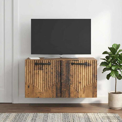 Mobile Porta TV da Muro Legno antico 59,5 x 31 x 30 cm