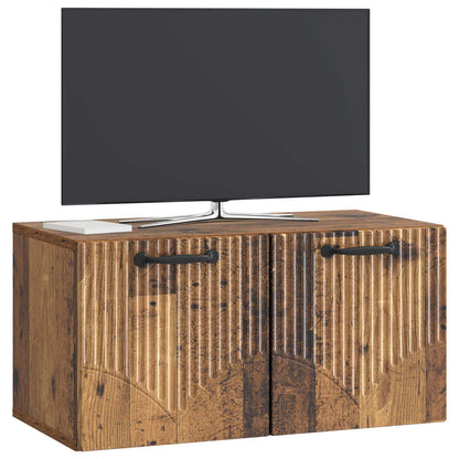 Mobile Porta TV da Muro Legno antico 59,5 x 31 x 30 cm