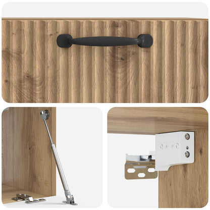 Mobile Porta TV da Muro Rovere Artigianale 59,5 x 31 x 30 cm | homemem39