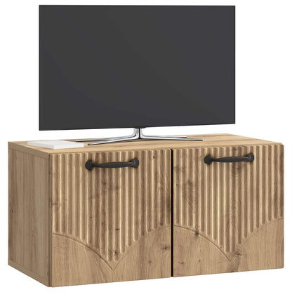 Mobile Porta TV da Muro Rovere Artigianale 59,5 x 31 x 30 cm