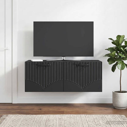 Mobile Porta TV da Muro Nero 78,5 x 31 x 30 cm