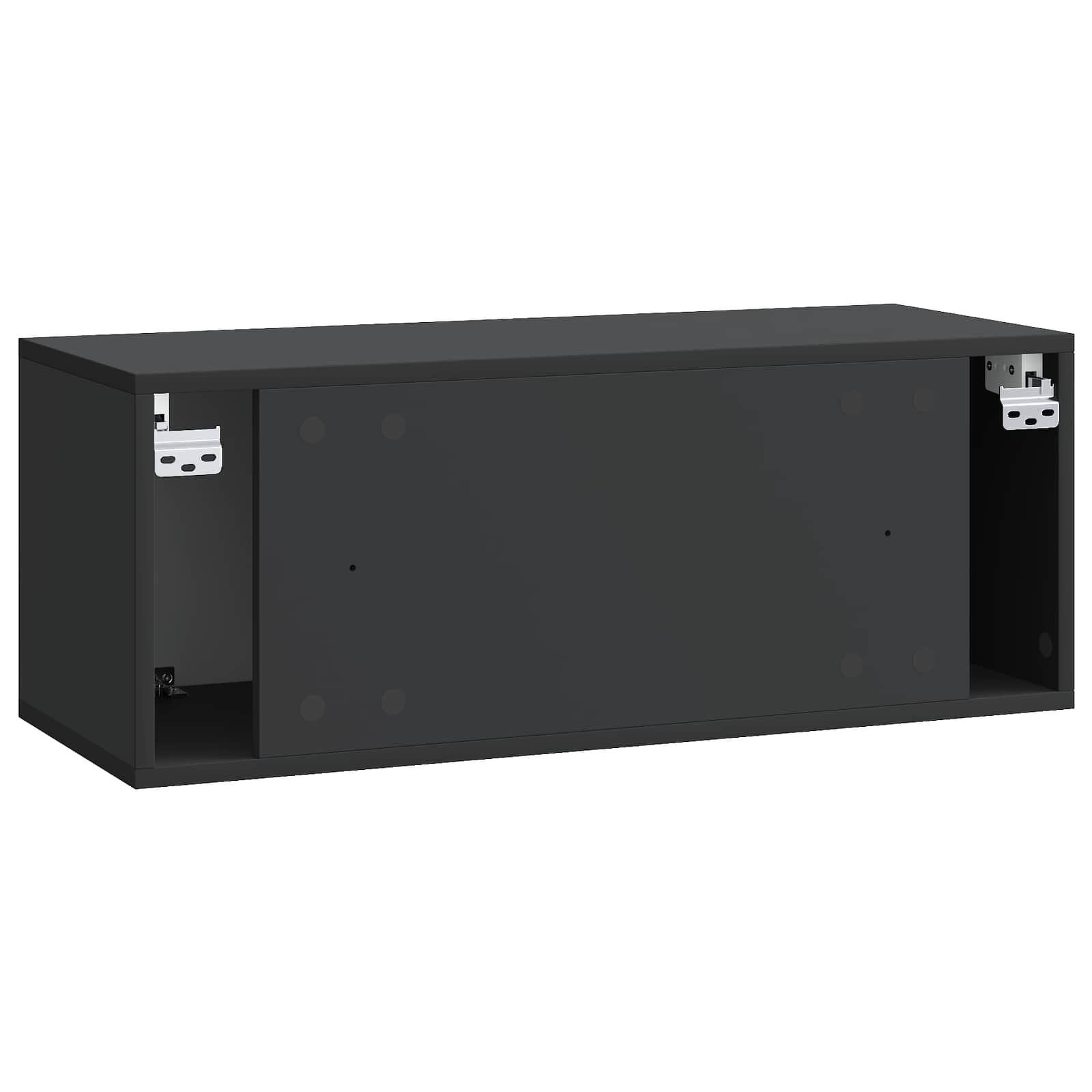 Mobile Porta TV da Muro Nero 78,5 x 31 x 30 cm | homemem39