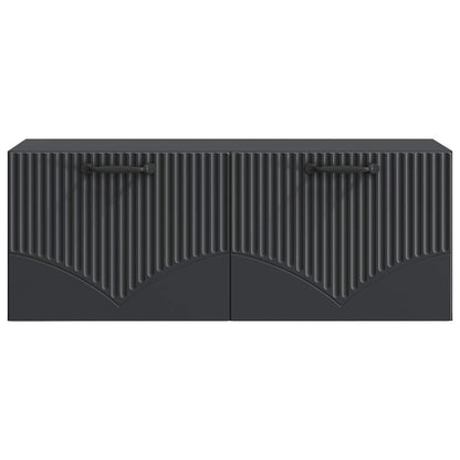 Mobile Porta TV da Muro Nero 78,5 x 31 x 30 cm | homemem39