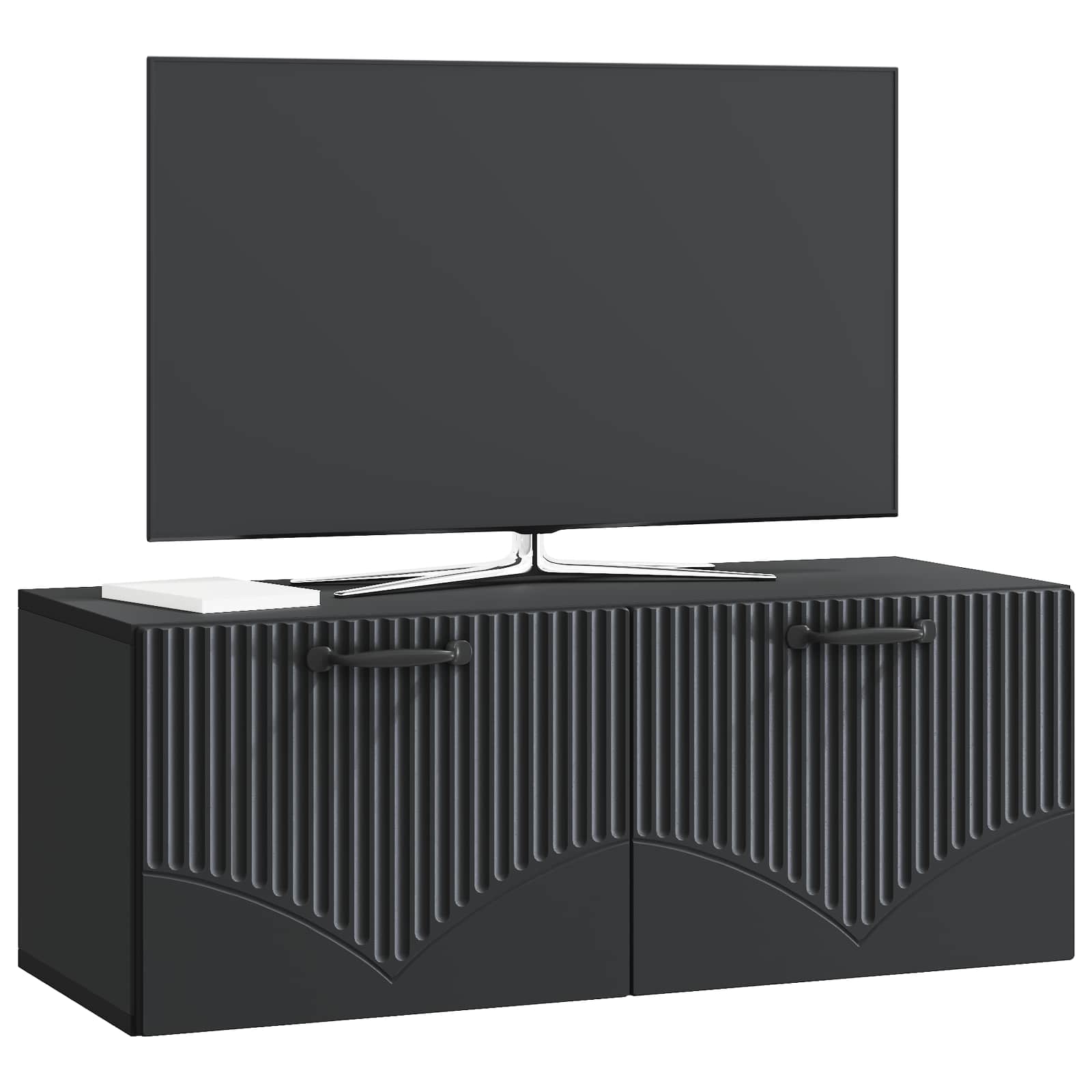 Mobile Porta TV da Muro Nero 78,5 x 31 x 30 cm | homemem39