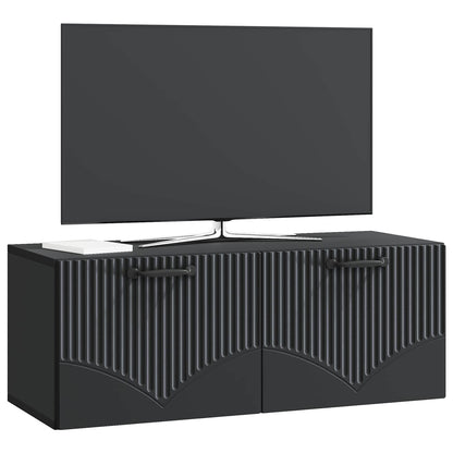 Mobile Porta TV da Muro Nero 78,5 x 31 x 30 cm
