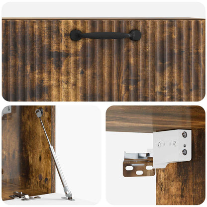 Mobile Porta TV da Muro Rovere Fumo 78,5 x 31 x 30 cm | homemem39