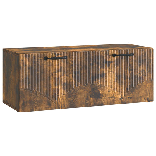 Mobile Porta TV da Muro Rovere Fumo 78,5 x 31 x 30 cm