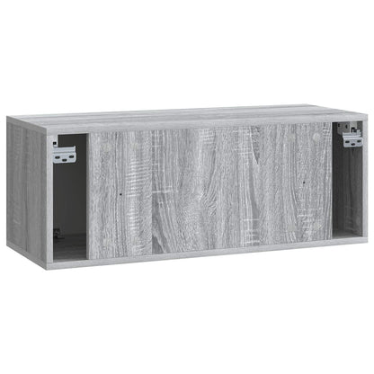 Mobile Porta TV da Muro Grigio Sonoma 78,5 x 31 x 30 cm