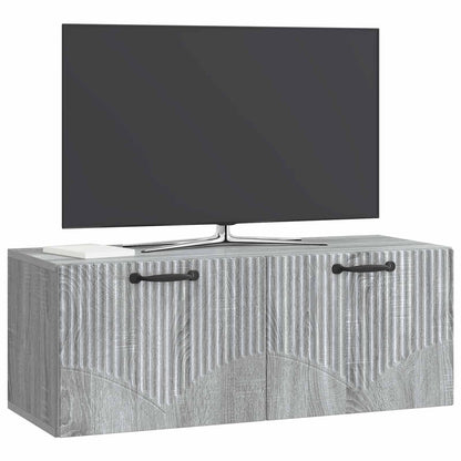 Mobile Porta TV da Muro Grigio Sonoma 78,5 x 31 x 30 cm