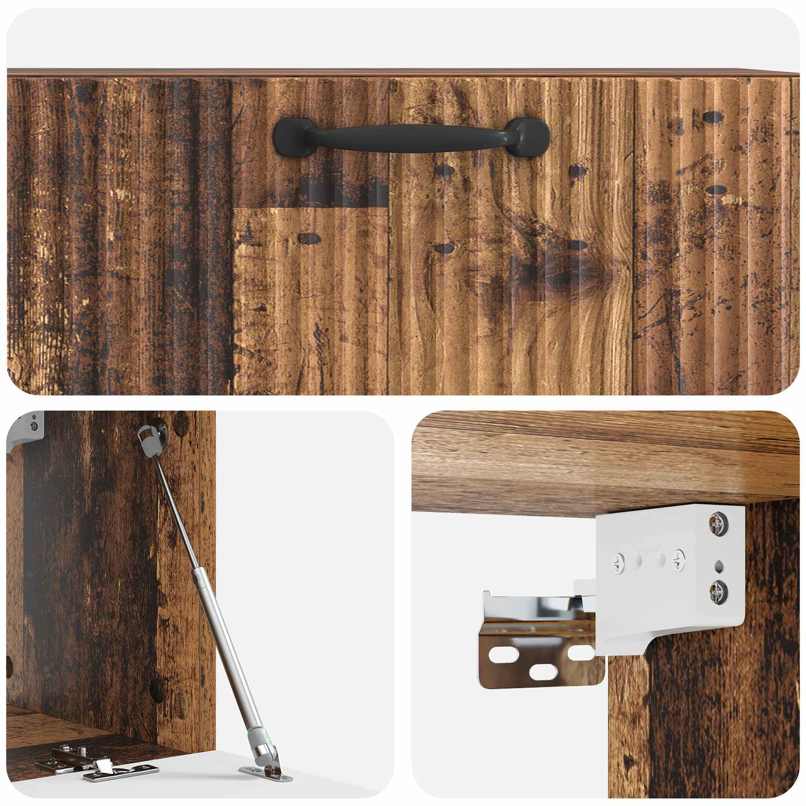 Mobile Porta TV da Muro Legno antico 78,5 x 31 x 30 cm | homemem39
