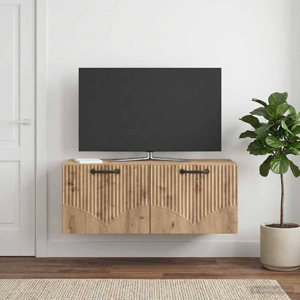 Mobile Porta TV da Muro 78,5 x 31 x 30 cm Rovere Artigianale