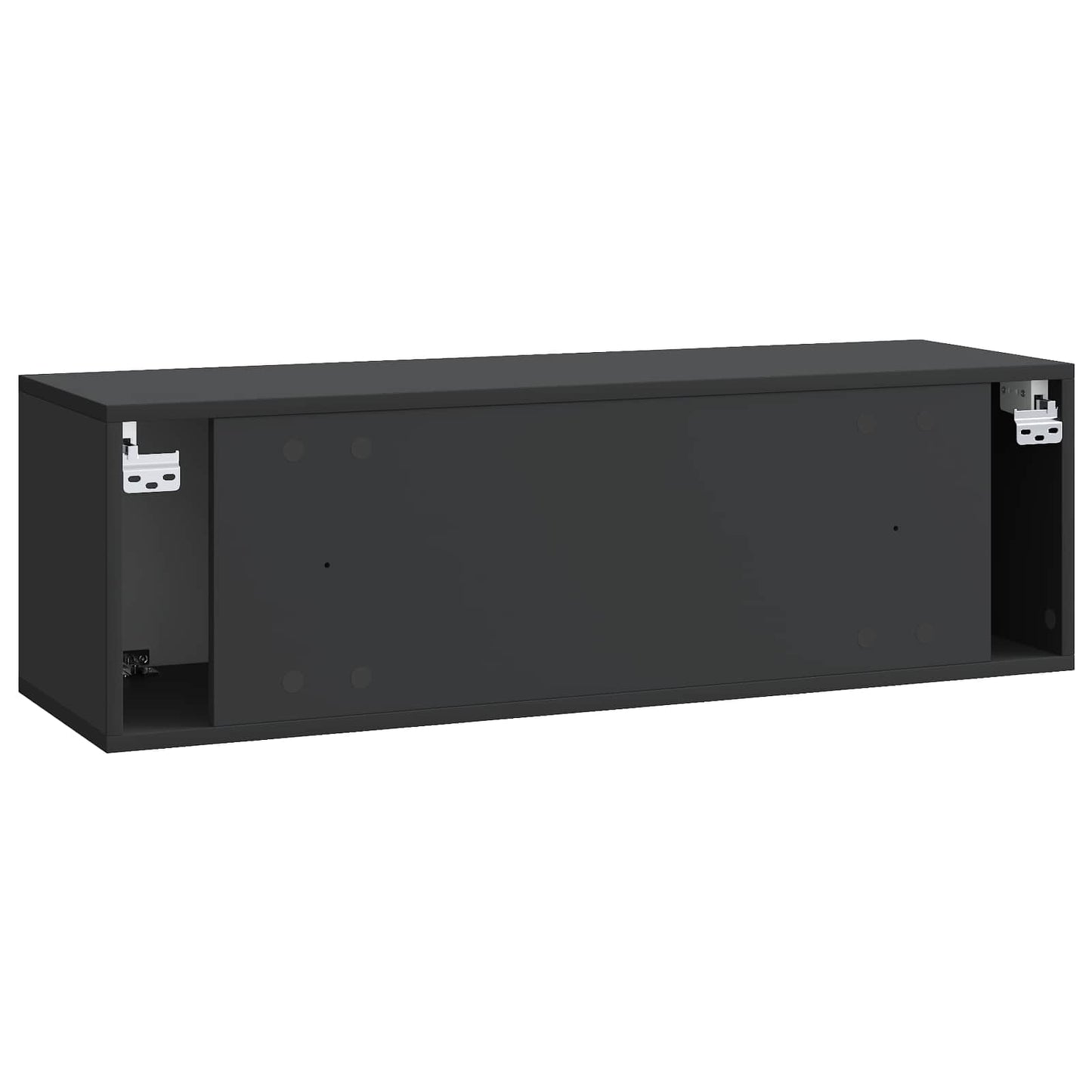 Mobile Porta TV da Muro Montaggio a parete Nero 98 x 31 x 30 cm