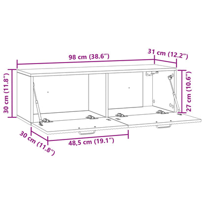 Mobile Porta TV da Muro Rovere Sonoma 98 x 31 x 30 cm | homemem39