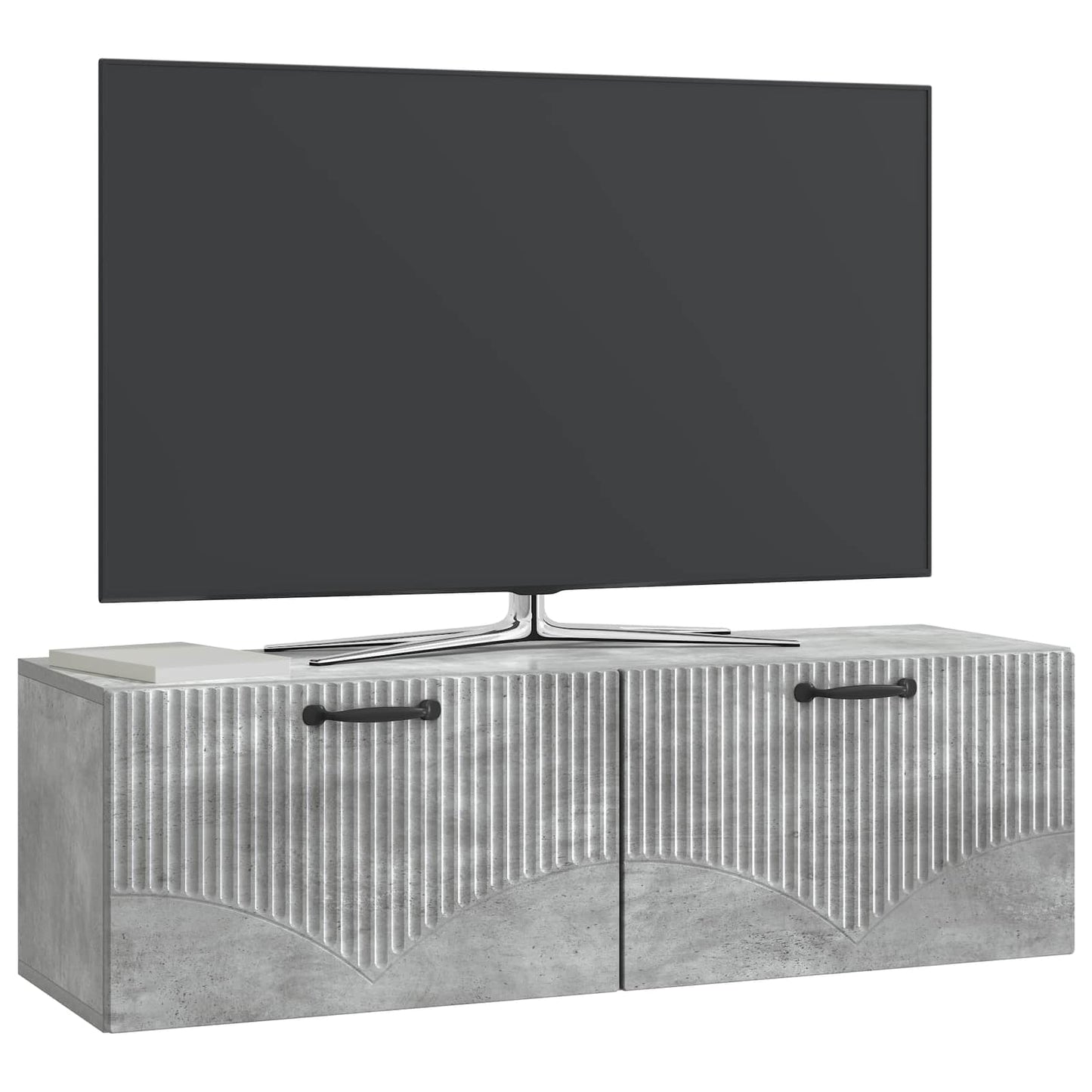 Mobile Porta TV da Muro Grigio Cemento 98 x 31 x 30 cm