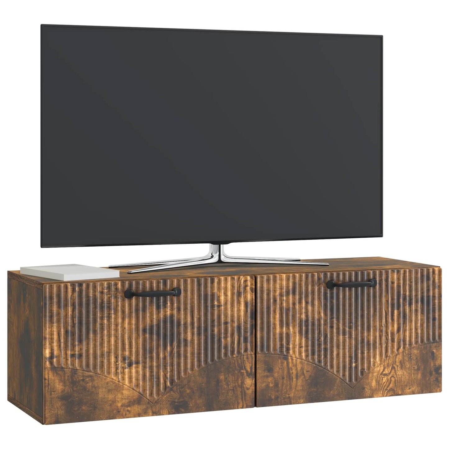 Mobile Porta TV da Muro Rovere Fumo 98 x 31 x 30 cm
