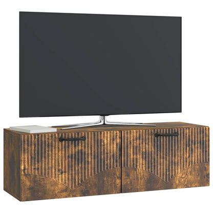 Mobile Porta TV da Muro Rovere Fumo 98 x 31 x 30 cm