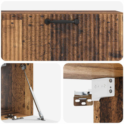 Mobile Porta TV da Muro Legno antico 98 x 31 x 30 cm | homemem39