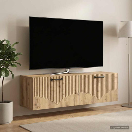 Mobile Porta TV da Muro 98 x 31 x 30 cm Rovere Artigianale