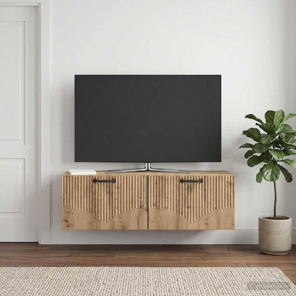 Mobile Porta TV da Muro 98 x 31 x 30 cm Rovere Artigianale