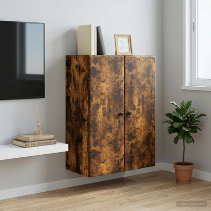 Mobiletto a muro Rovere Fumo 66 x 34,5 x 90 cm | homemem39