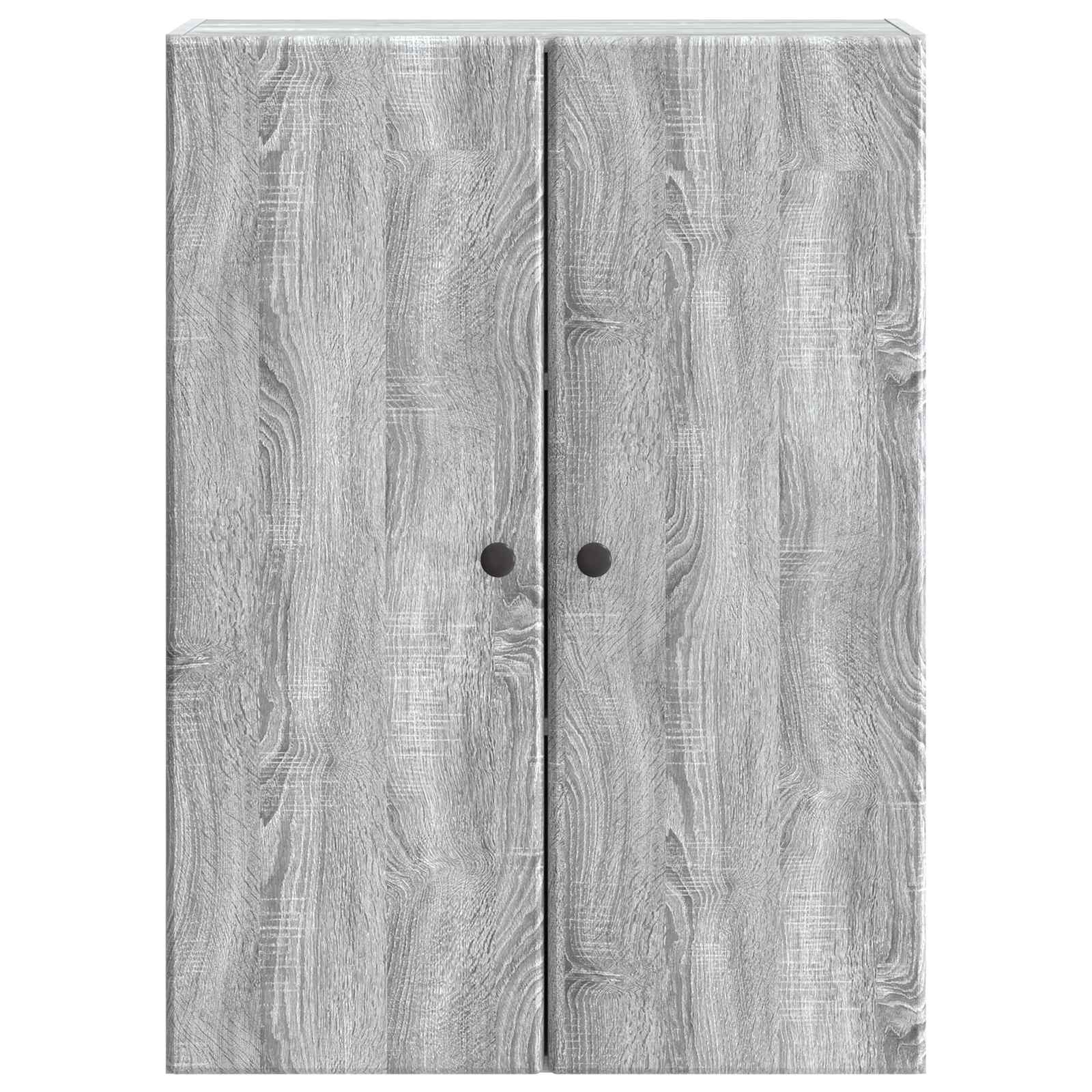 Mobiletto a muro Sonoma grigio 66 x 34,5 x 90 cm | homemem39