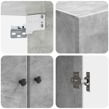 Mobiletto a muro Grigio Cemento 59 x 31 x 60 cm | homemem39