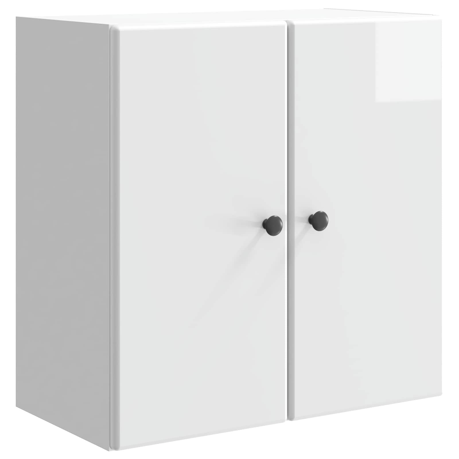 Mobiletto a muro Bianco Lucido 59 x 31 x 60 cm | homemem39