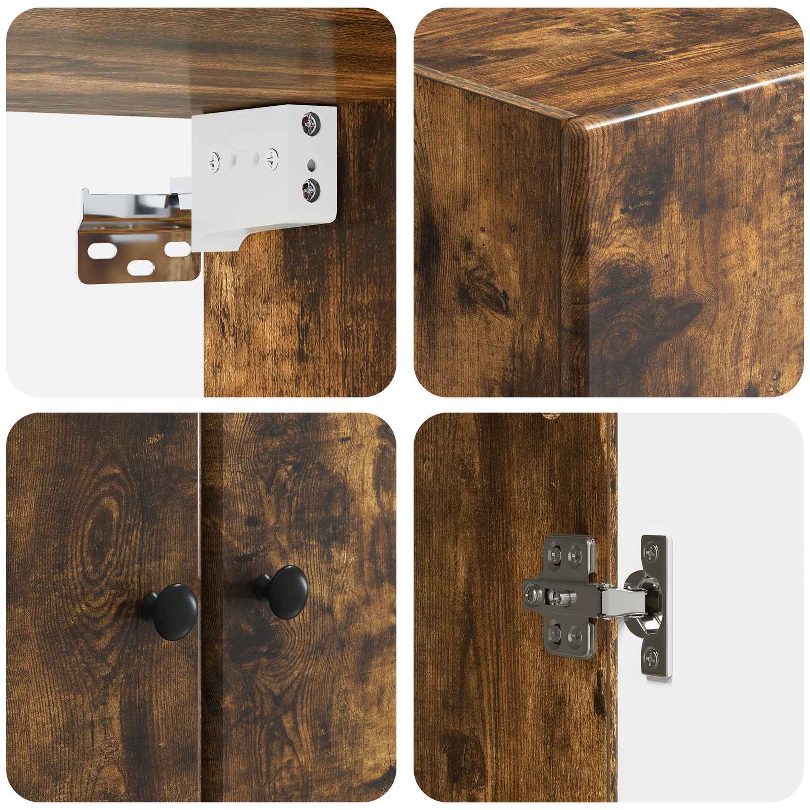Mobiletto a muro Rovere Fumo 59 x 31 x 60 cm | homemem39