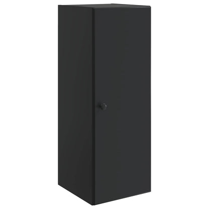 Mobiletto a muro Nero 33 x 34,5 x 90 cm Legno ingegnerizzato | homemem39