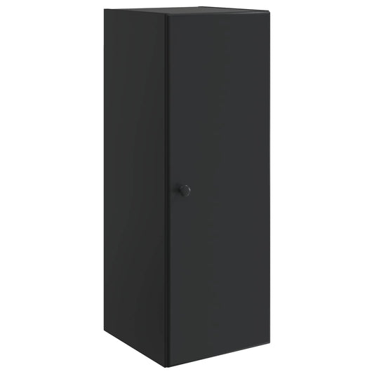 Mobiletto a muro Nero 33 x 34,5 x 90 cm Legno ingegnerizzato | homemem39