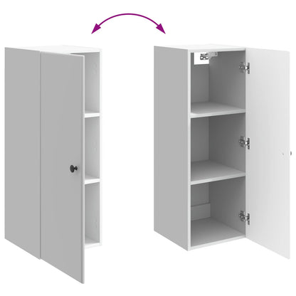 Mobiletto a muro Bianco Lucido 33 x 34,5 x 90 cm | homemem39