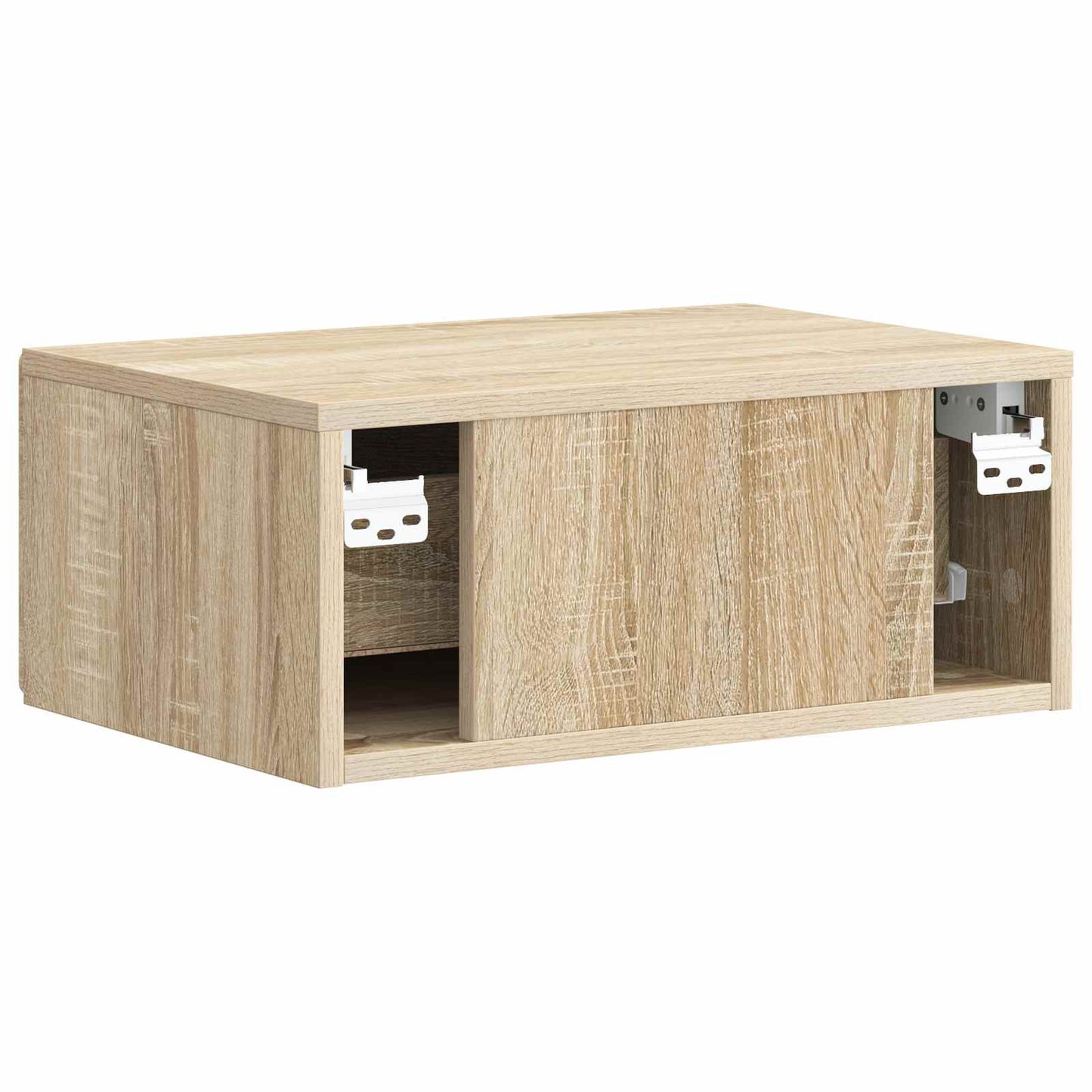 Mobiletto da notte a muro 2 pcs Rovere Sonoma 49 x 34,5 x 20 cm | homemem39