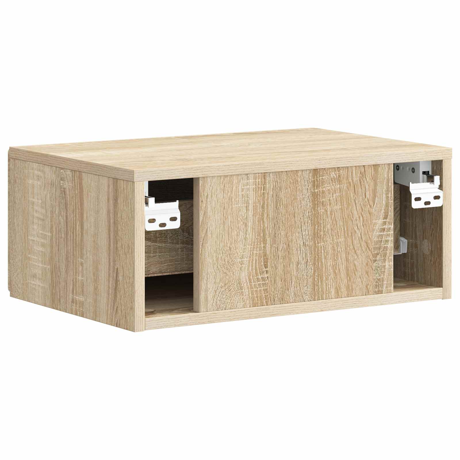 Mobiletto da notte a muro 2 pcs Rovere Sonoma 49 x 34,5 x 20 cm | homemem39
