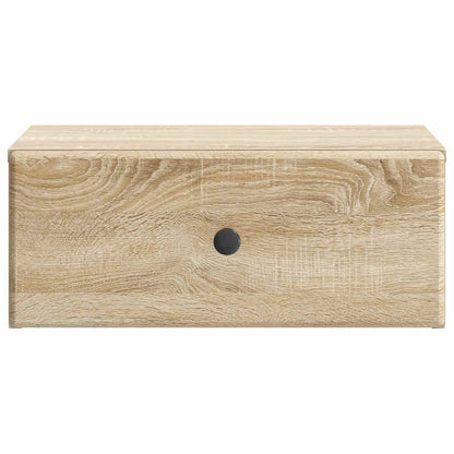 Mobiletto da notte a muro 2 pcs Rovere Sonoma 49 x 34,5 x 20 cm | homemem39