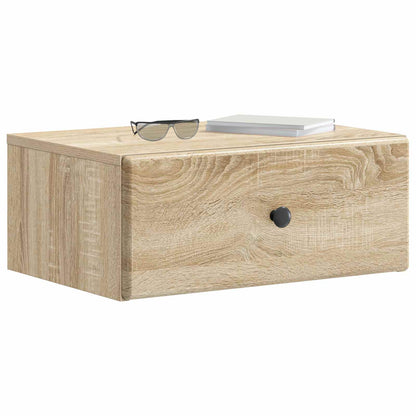 Mobiletto da notte a muro 2 pcs Rovere Sonoma 49 x 34,5 x 20 cm | homemem39