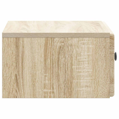 Mobiletto da notte a muro 2 pcs Rovere Sonoma 49 x 34,5 x 20 cm | homemem39
