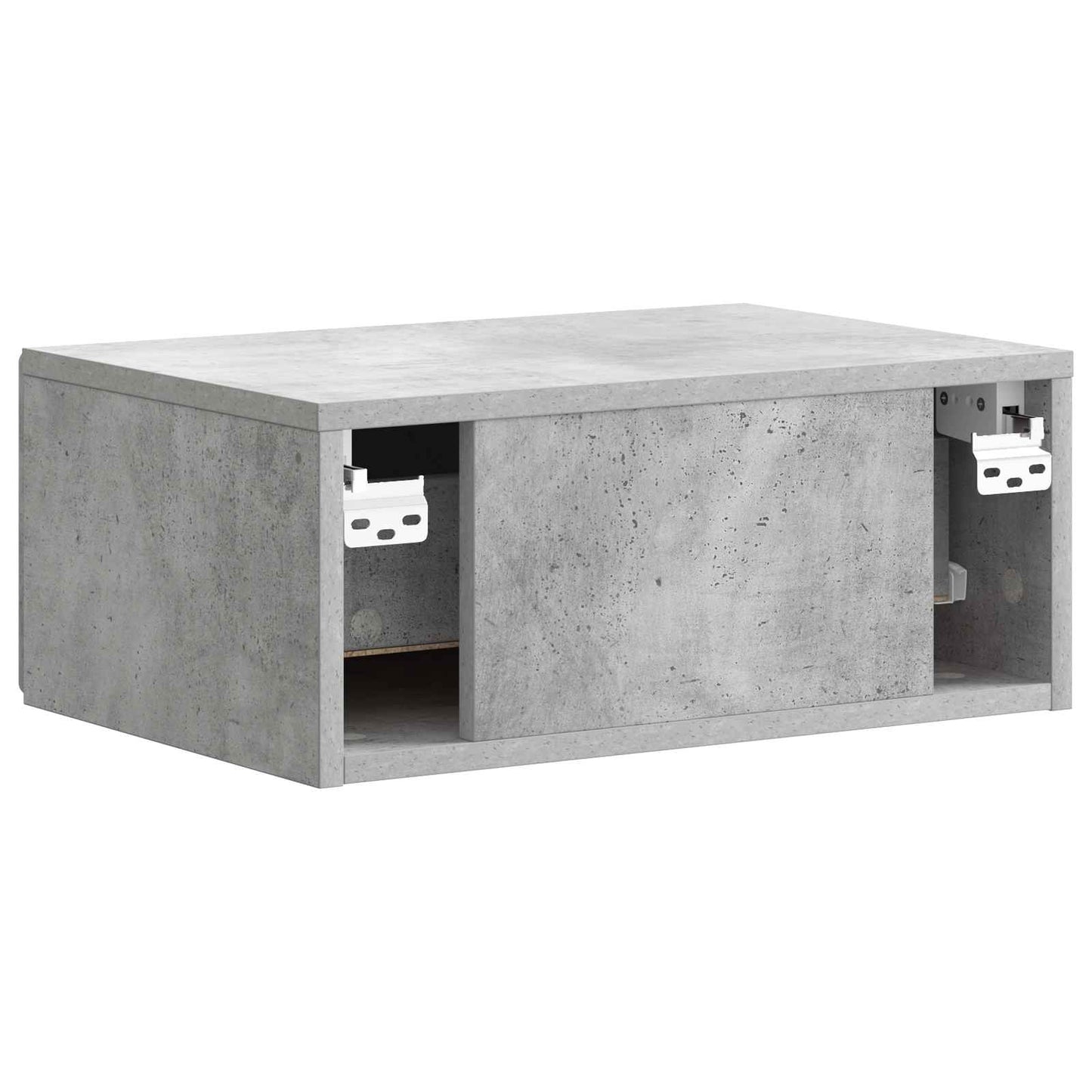 Mobiletto da notte a muro Grigio Cemento 49 x 34,5 x 20 cm | homemem39