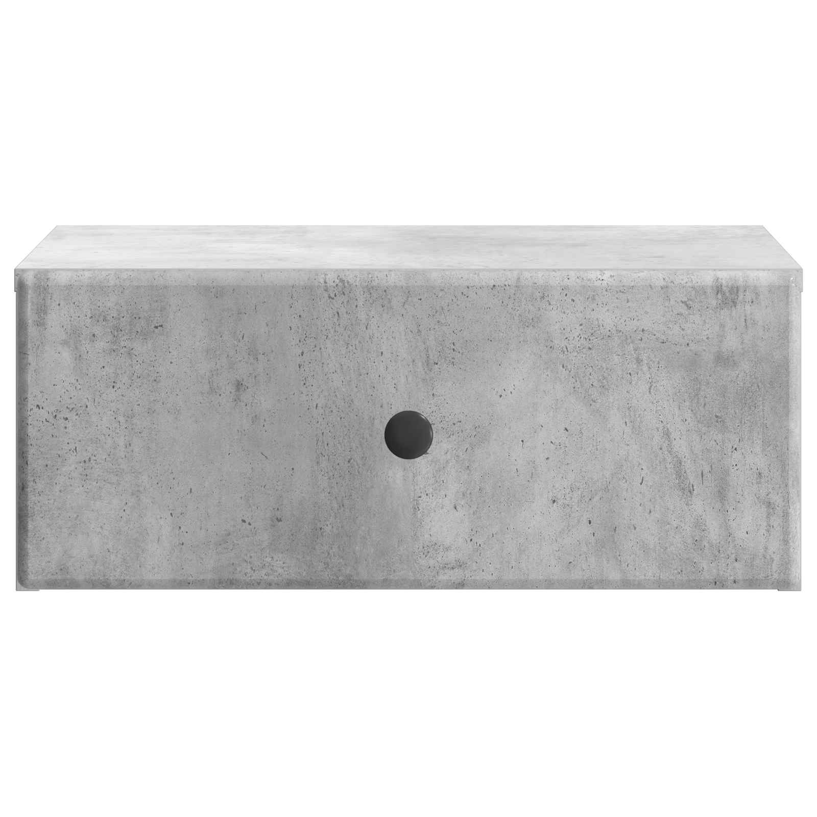 Mobiletto da notte a muro con cassetto 2 pcs Grigio Cemento | homemem39