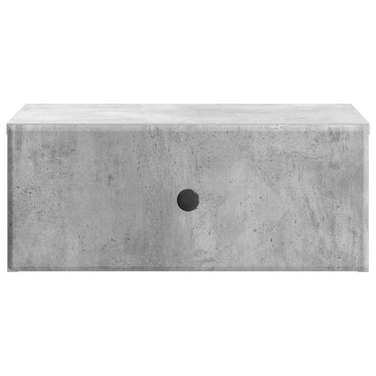 Mobiletto da notte a muro con cassetto 2 pcs Grigio Cemento | homemem39
