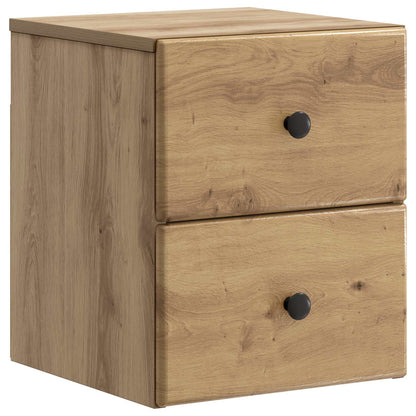 Mobiletto da notte a muro con cassetto 2 pcs Rovere Artigianale | homemem39