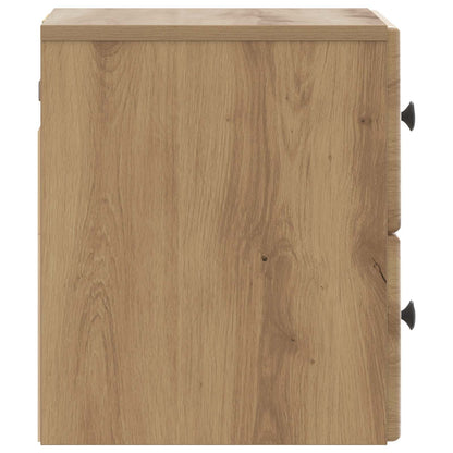 Mobiletto da notte a muro con cassetto 2 pcs Rovere Artigianale | homemem39