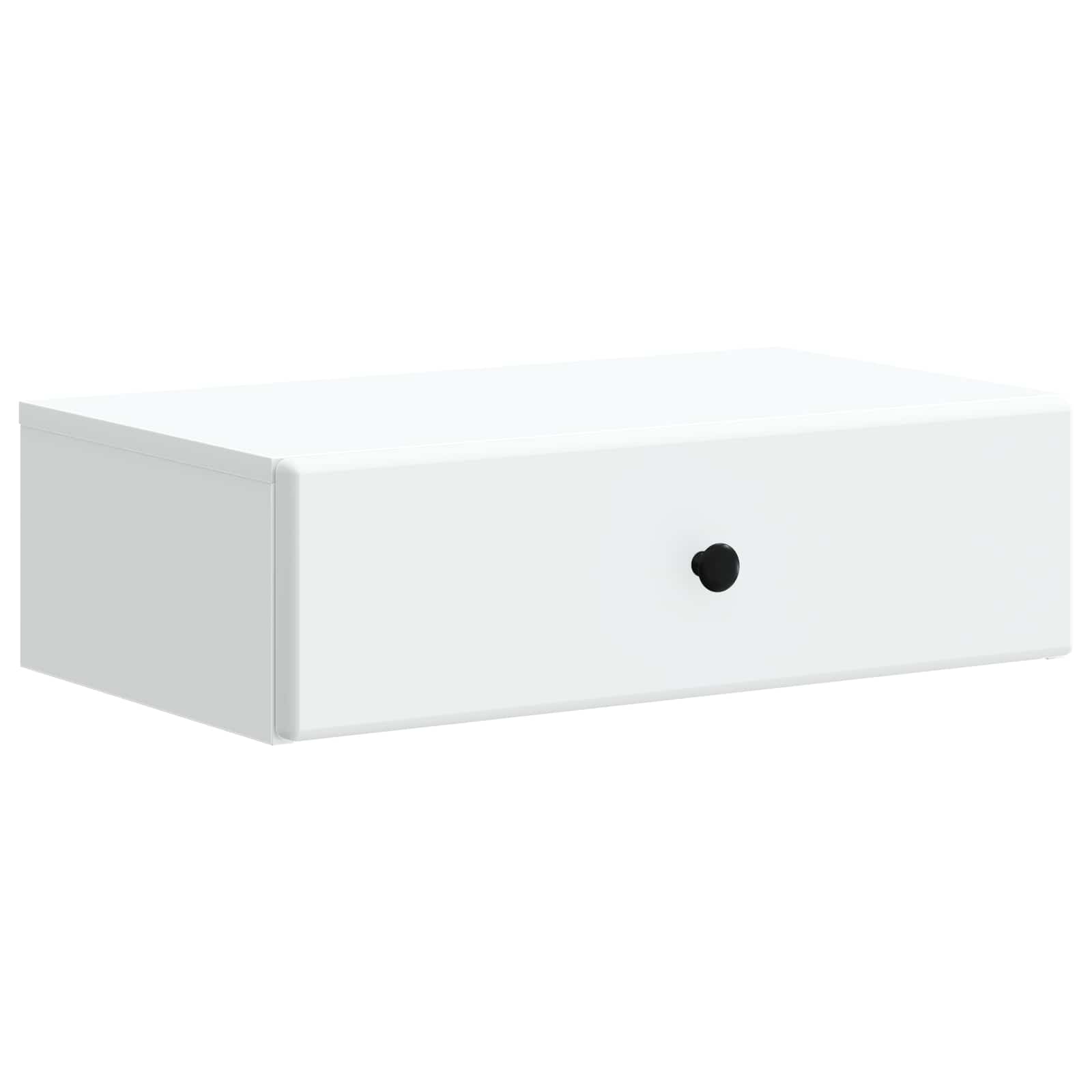 Tavolino da Parete Laterale Bianco 59 x 34,5 x 17 cm | homemem39