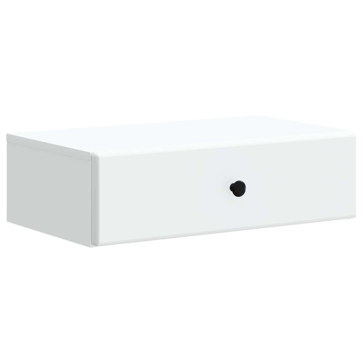 Tavolino da Parete Laterale Bianco 59 x 34,5 x 17 cm