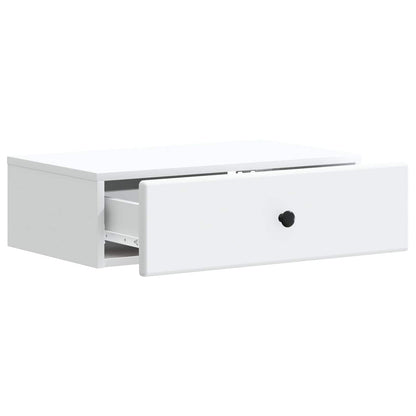 Tavolino da Parete Laterale Bianco 59 x 34,5 x 17 cm | homemem39